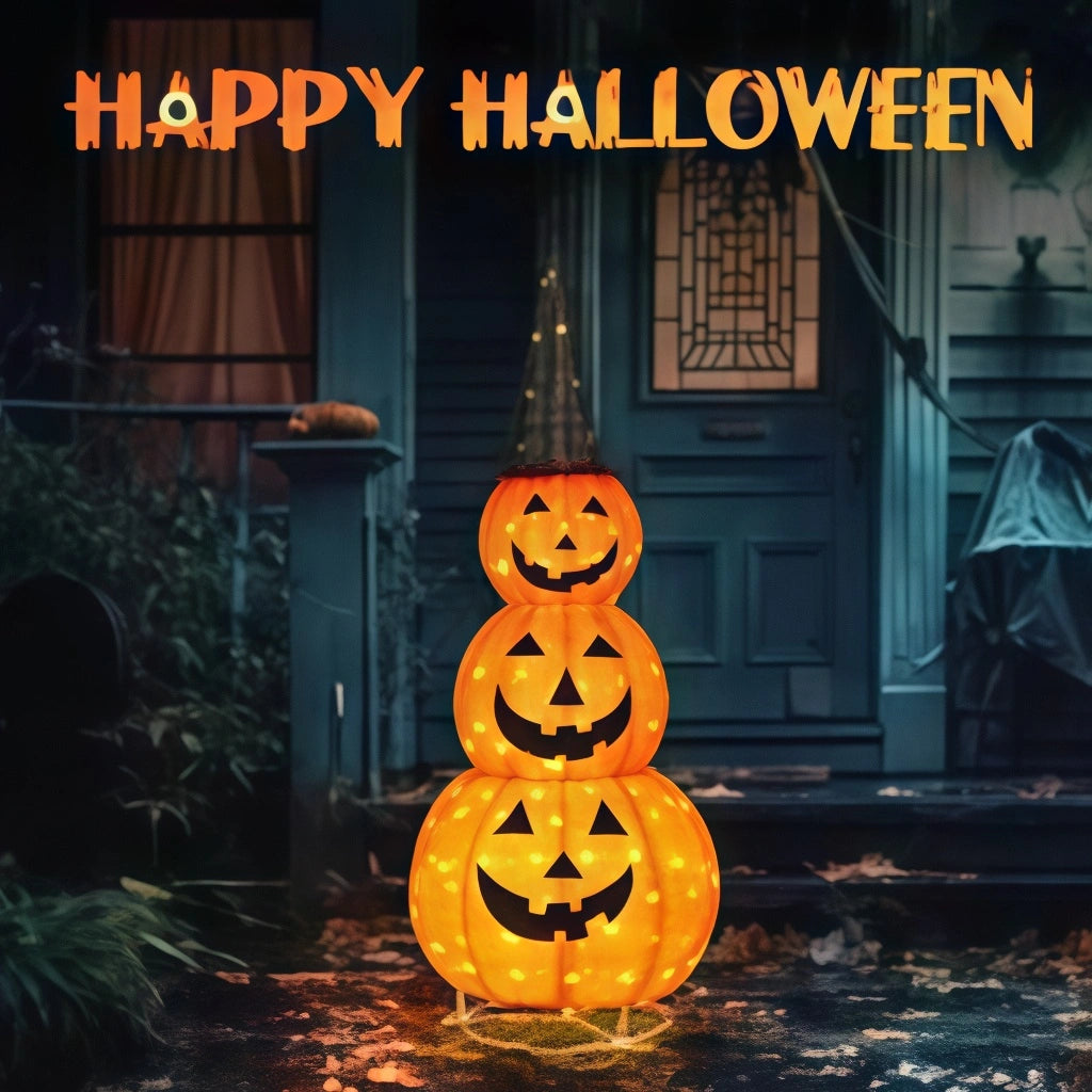 Naawe Halloween Collapsible Lighted Pumpkin