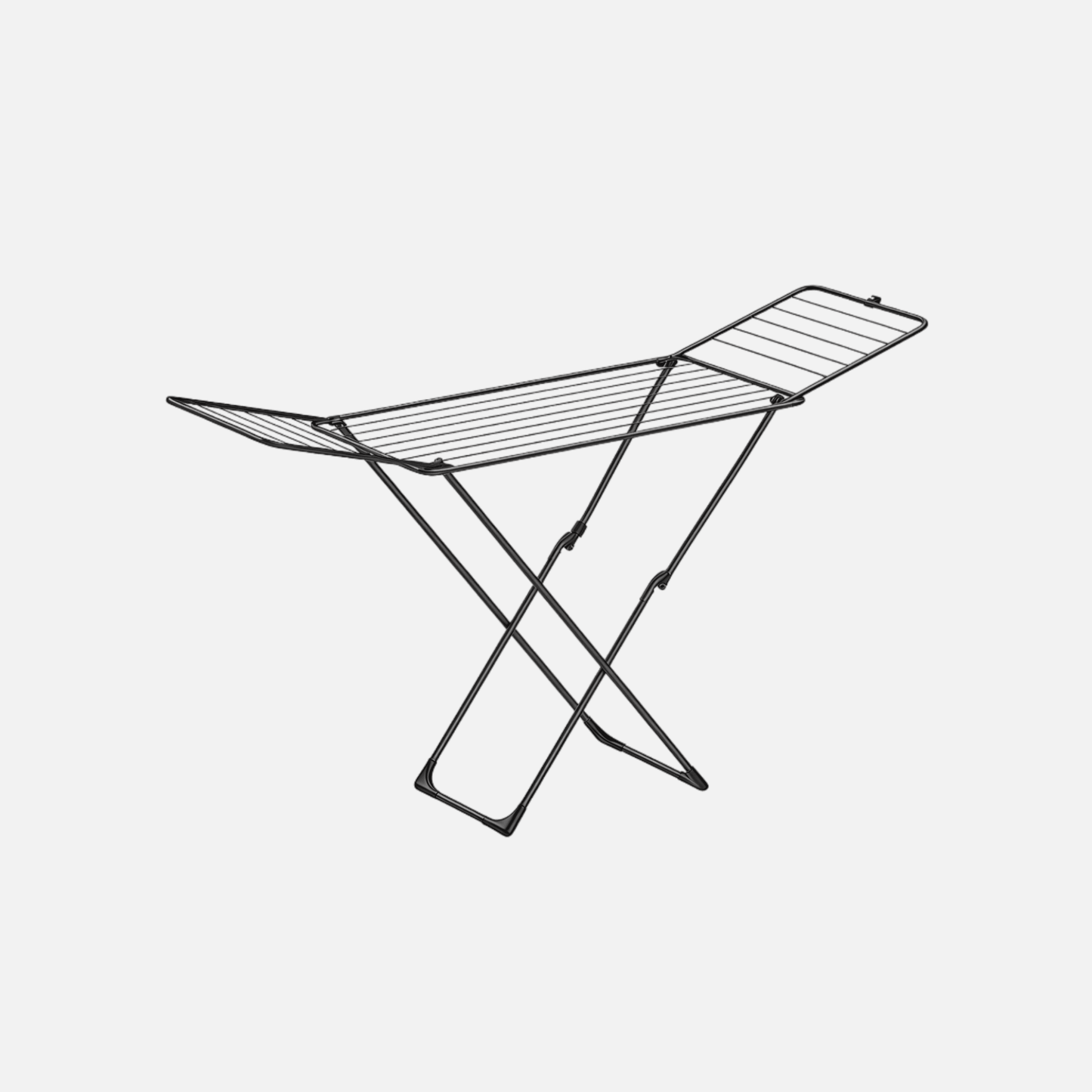 Naawe Installation Free x-Gull Wing Floor Folding Drying Rack - Naawe