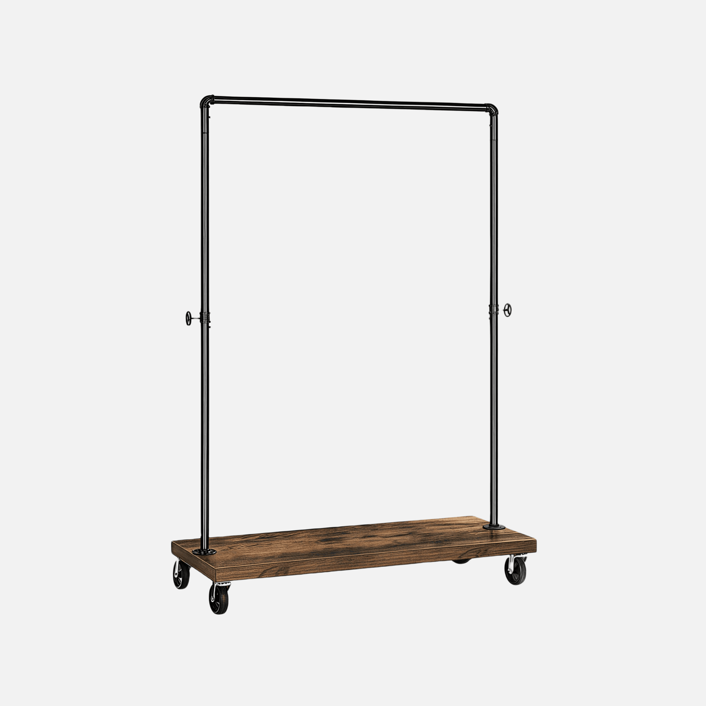 Naawe Heavy Duty Rolling Clothing Rack with Shelf - Naawe