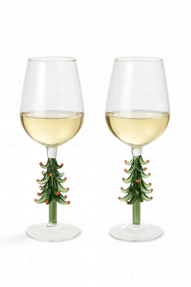Merry Christmas Wine Flute Set of 2