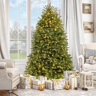 Realistic Green Spruce Artificial Christmas Tree with Stand