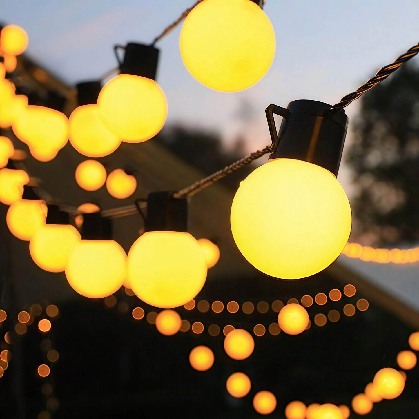 Naawe™ Outdoor Solar LED Bulb String Lights - Naawe