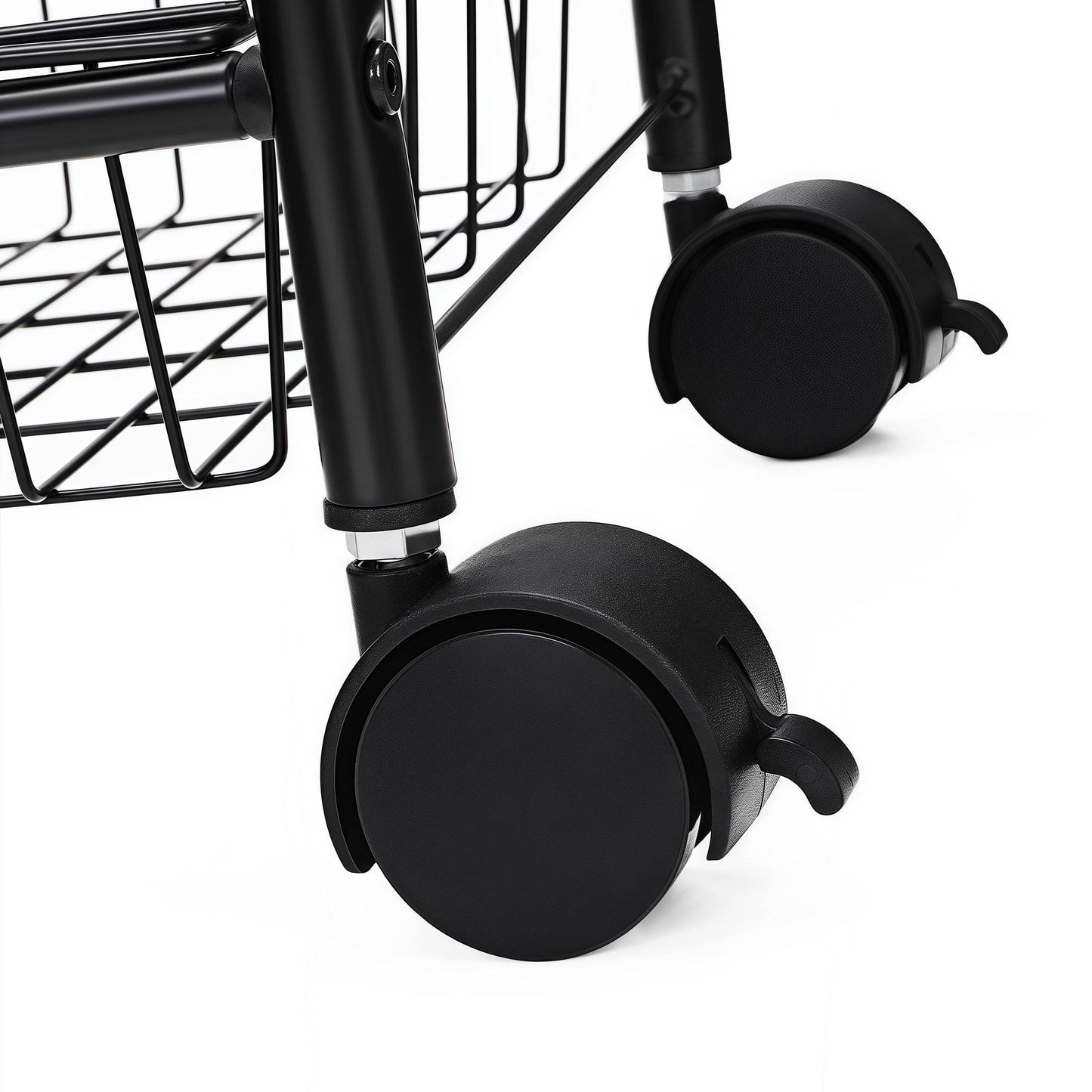 Naawe 3-Tier Metal Rolling Cart on Wheels with Baskets - Naawe