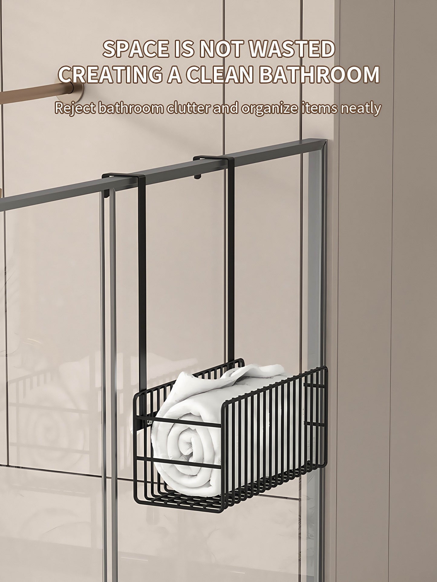 Naawe No-Punch Hanging Shower Gel Storage Shelf for Bathroom - Naawe