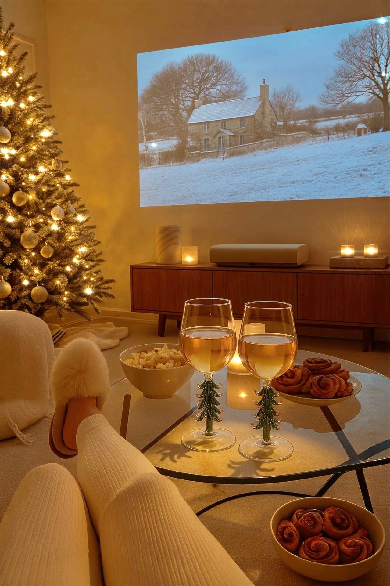 Merry Christmas Wine Flute Set of 2