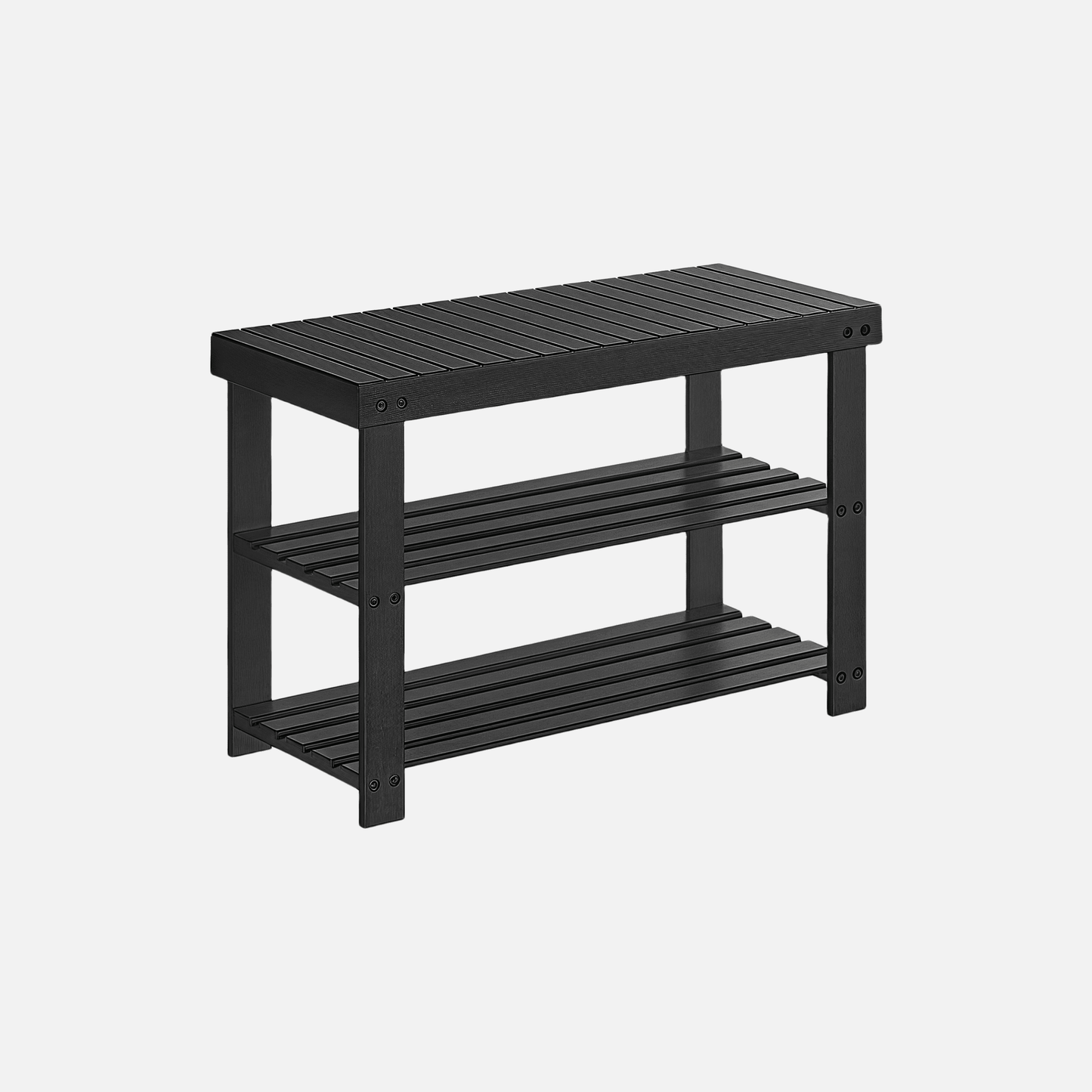 Naawe Bamboo 3-Tier Doorway Seatable Shoe Stool Shoe Rack - Naawe