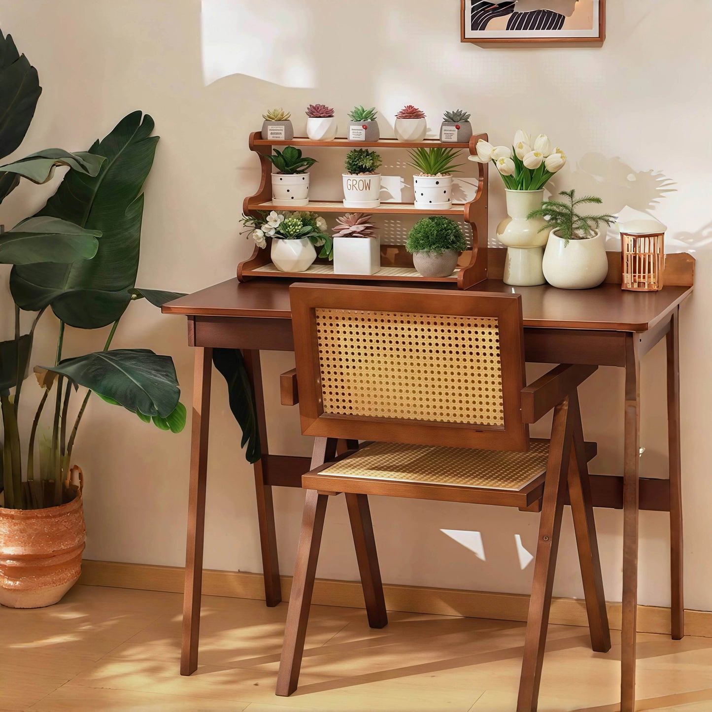Naawe Window Sill Balcony Indoor Office Desktop Succulent Green Plant Multi-layer Ladder Flower Pot Shelf Rack - Naawe