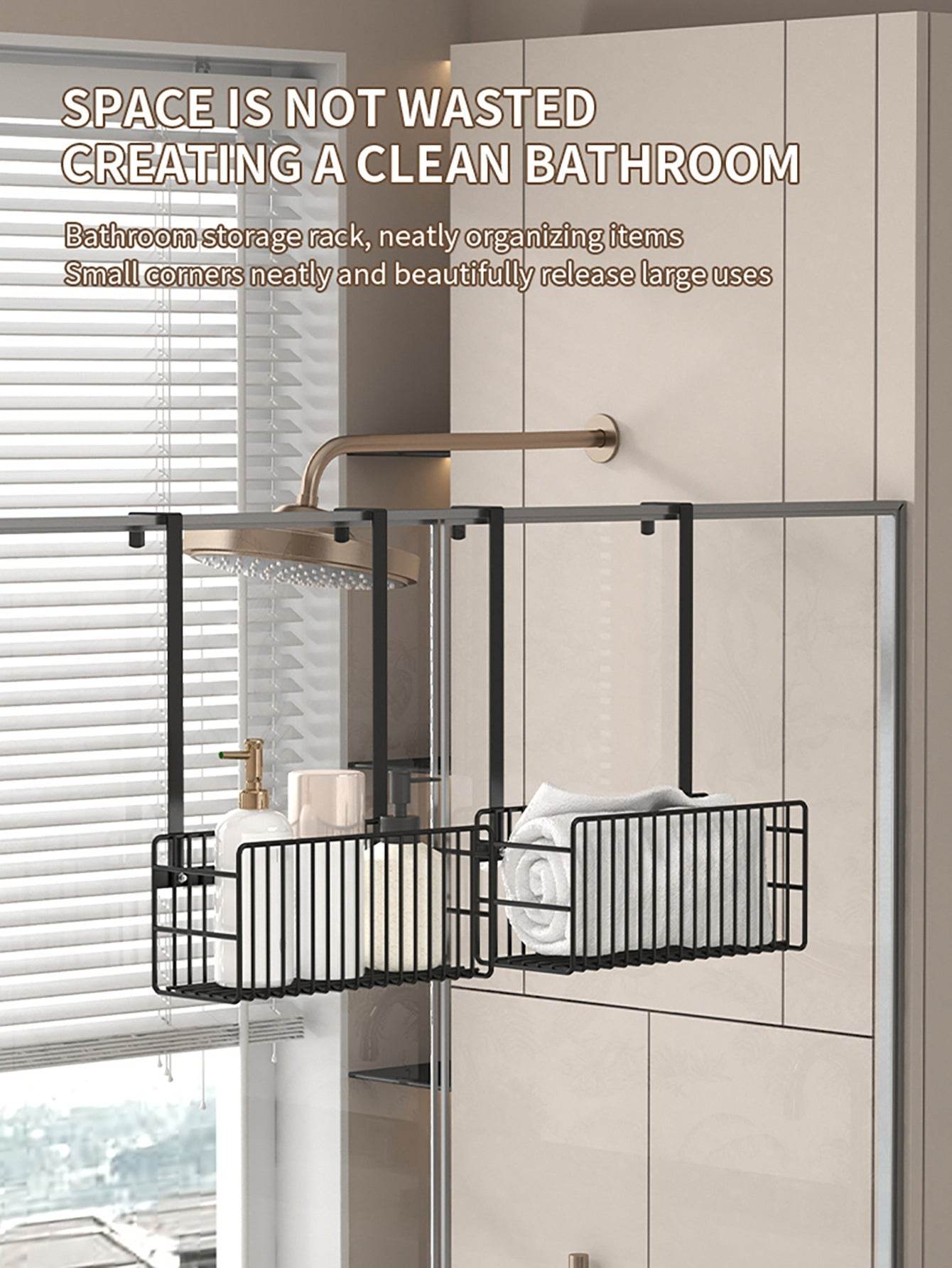 Naawe No-Punch Hanging Shower Gel Storage Shelf for Bathroom - Naawe