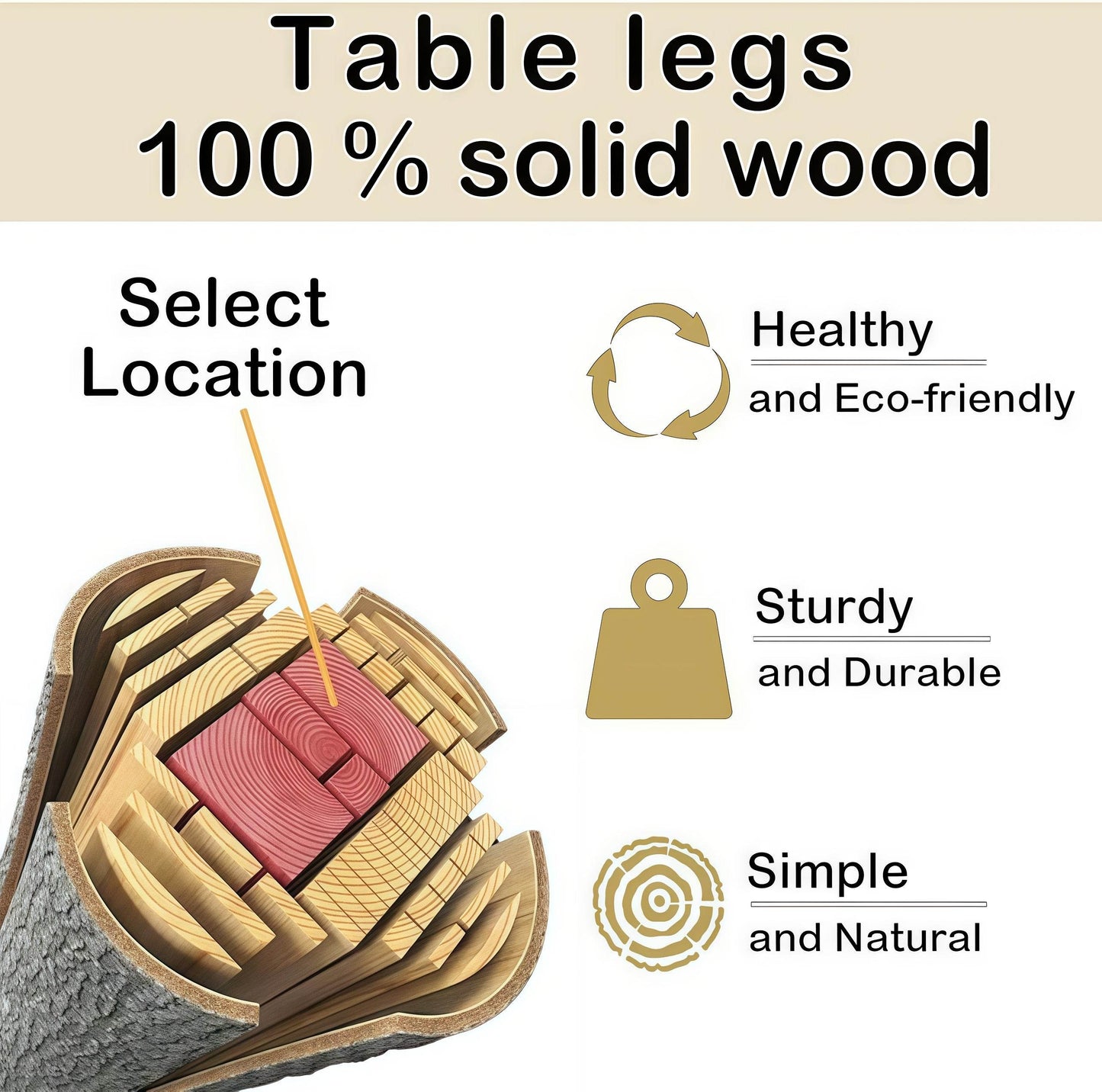Naawe Slim 3-tier Wooden Side Table with Storage Shelves for Living Room, Bedroom and Sofa - Naawe