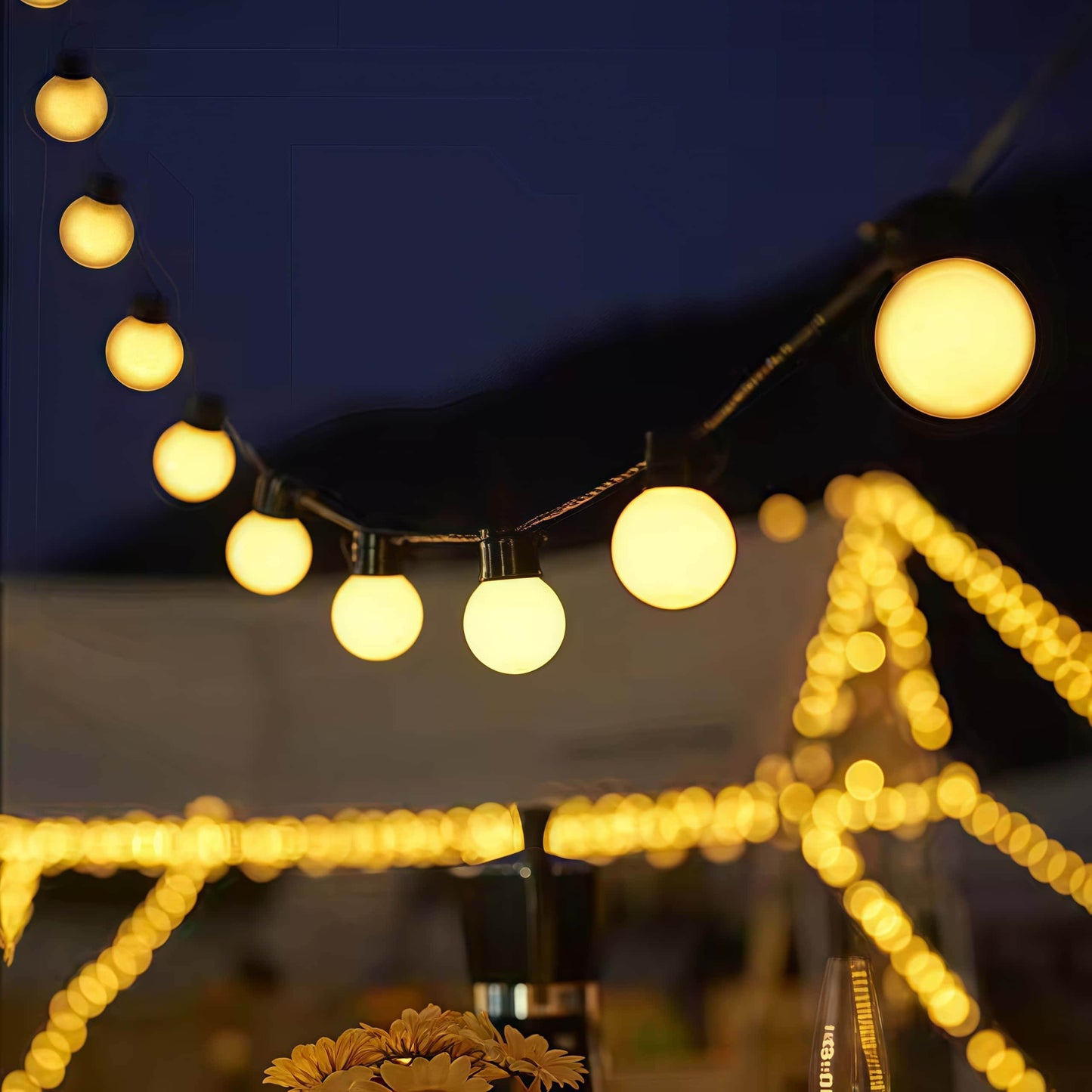 Naawe™ Outdoor Solar LED Bulb String Lights - Naawe