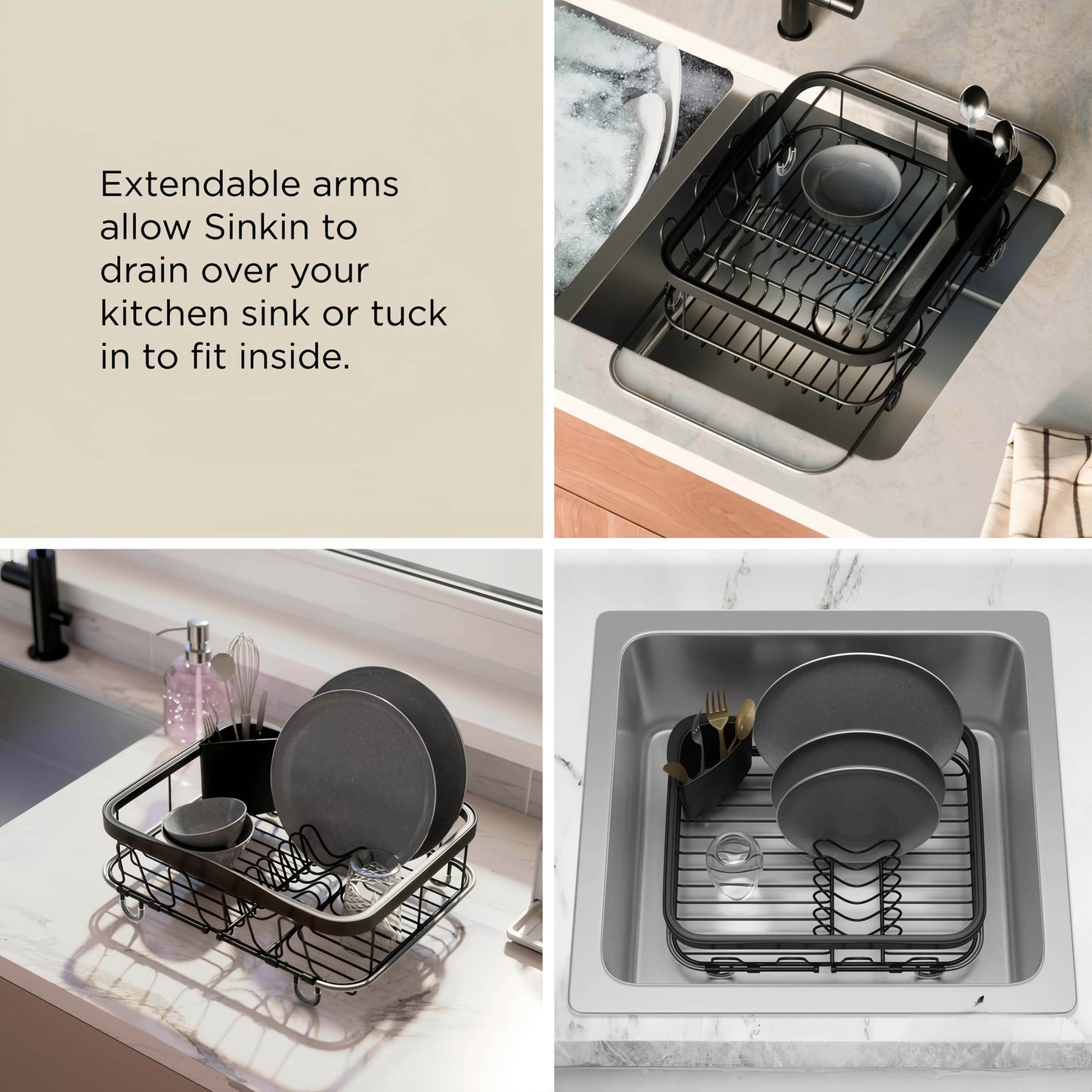 Naawe Simple Storage Carbon Steel Drainage Dish Rack Shelf - Naawe