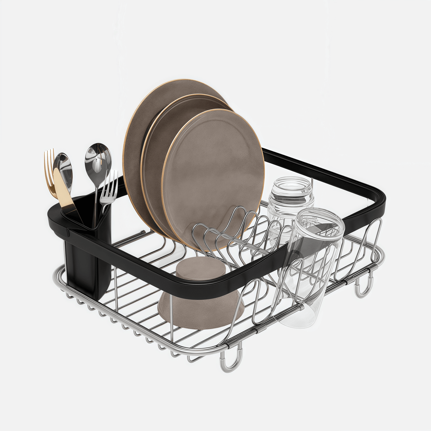 Naawe Simple Storage Carbon Steel Drainage Dish Rack Shelf - Naawe