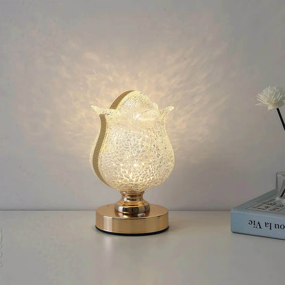 Naawe Celestial Night Light for Bedroom | Crystal Accents + Gold Base - Naawe
