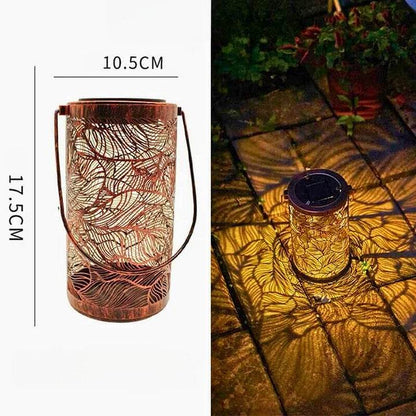 Naawe™ Solar Iron Hollow Lantern - Naawe