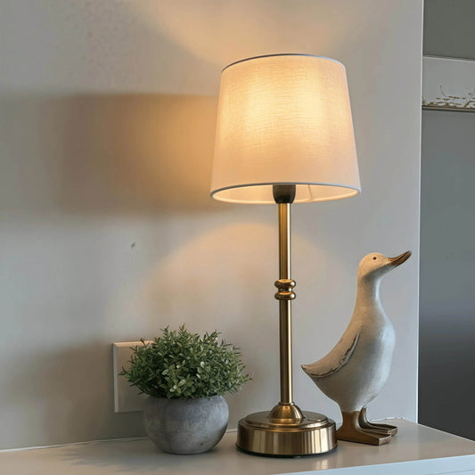Naawe Designer-Favorite Gold Lamp - Gentle Night Reading Light | Instant Warm/Cool Switch - Naawe
