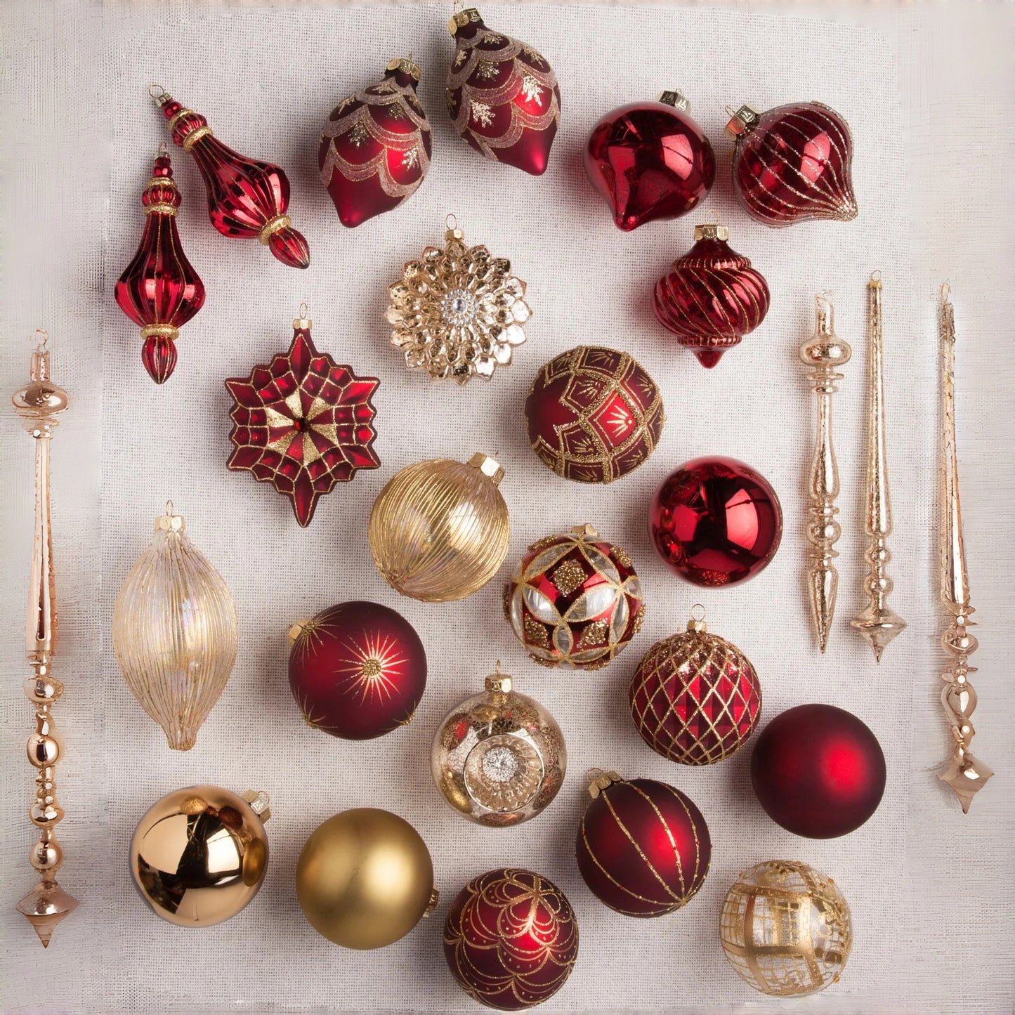 Brilliant Bordeaux Ornament Collection