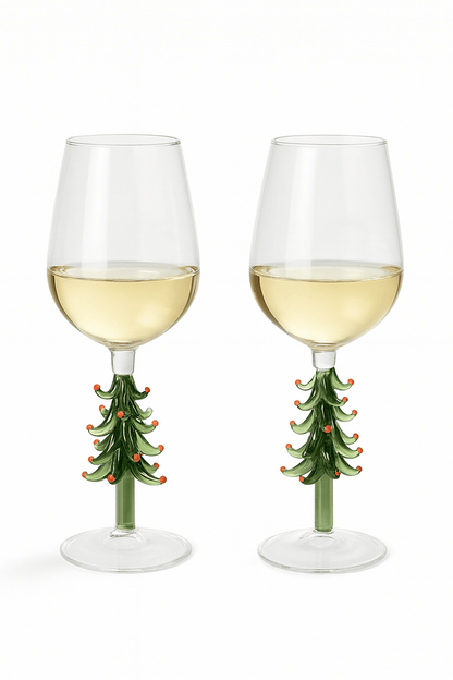 Merry Christmas Wine Flute Set of 2