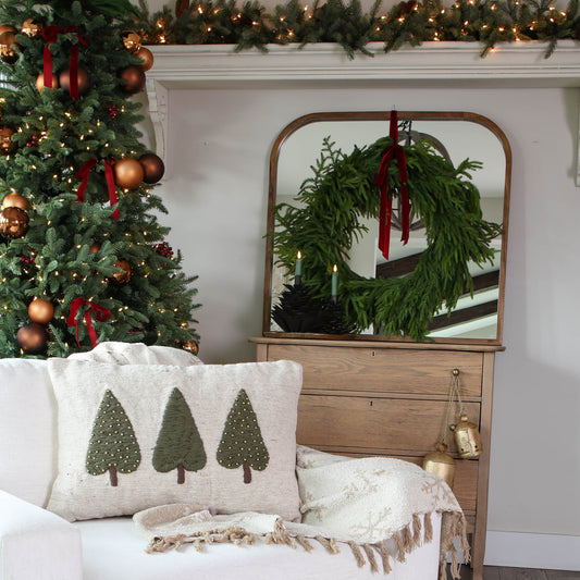 Welcome the Season: A 30" Norfolk Pine Wreath for an Inviting Holiday Ambiance