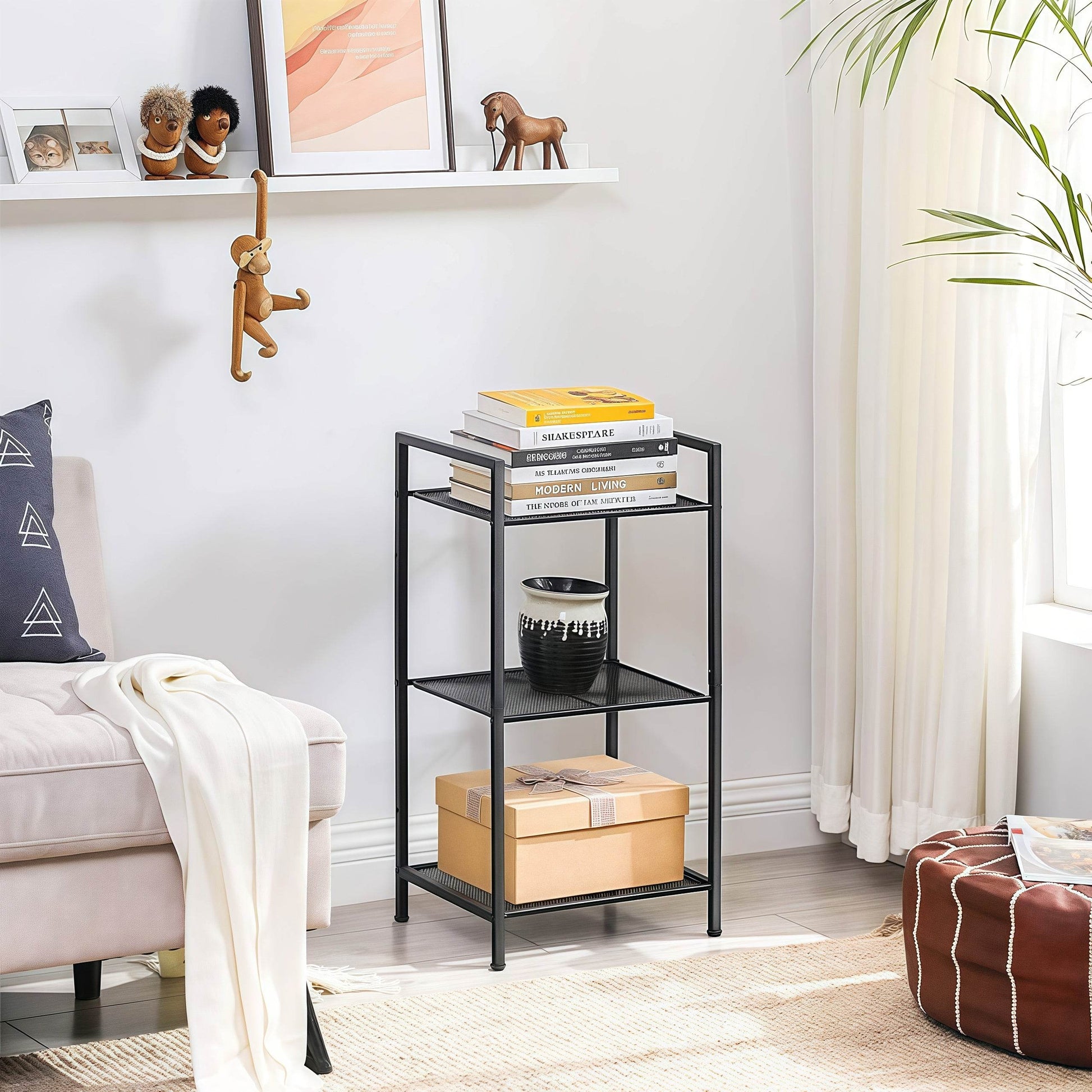 Naawe Metal Floor Standing Home 3 Tier Storage Rack - Naawe