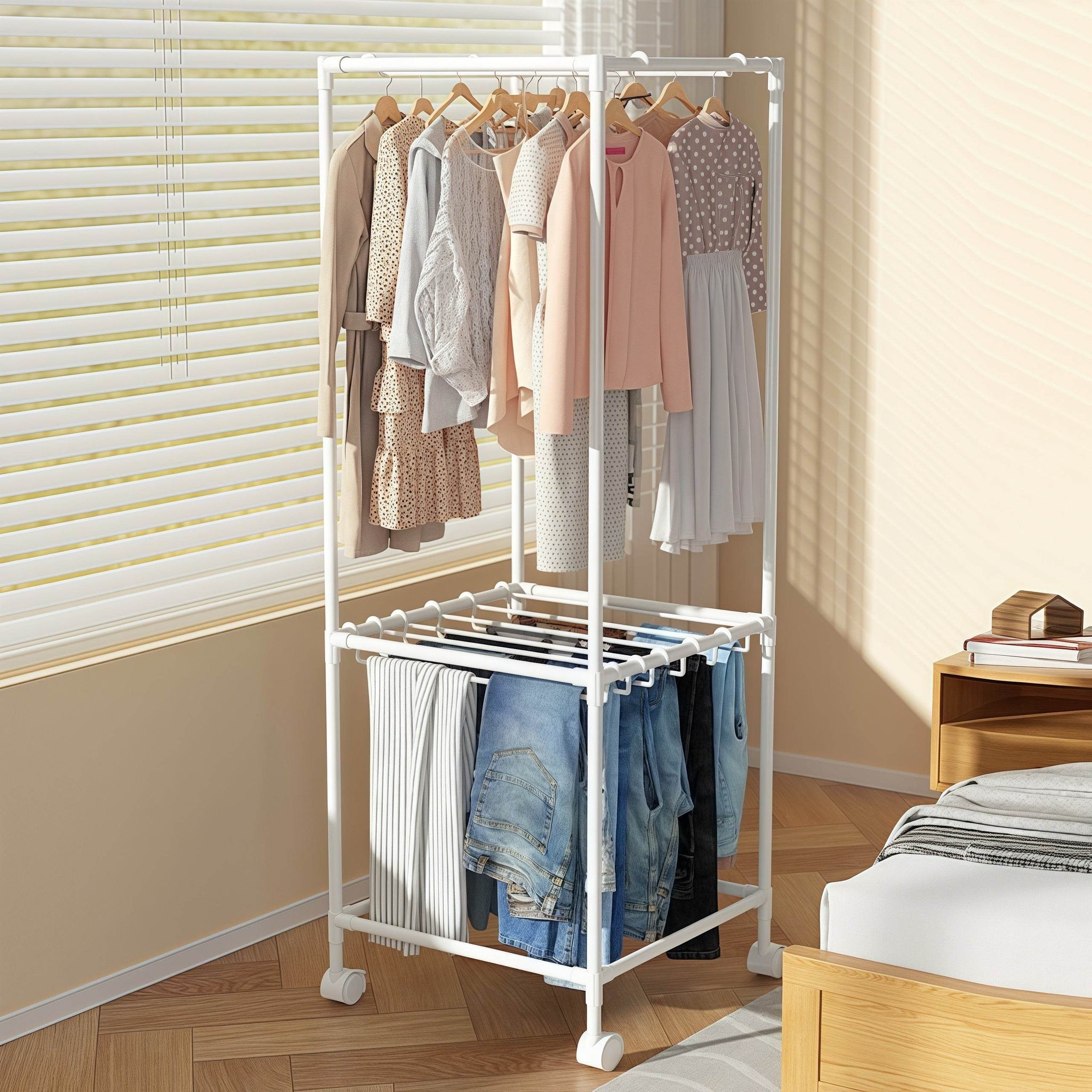 Naawe Bedroom Removable Simple Floor Hanging Rack - Naawe