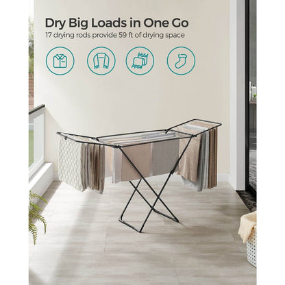 Naawe Installation Free x-Gull Wing Floor Folding Drying Rack - Naawe