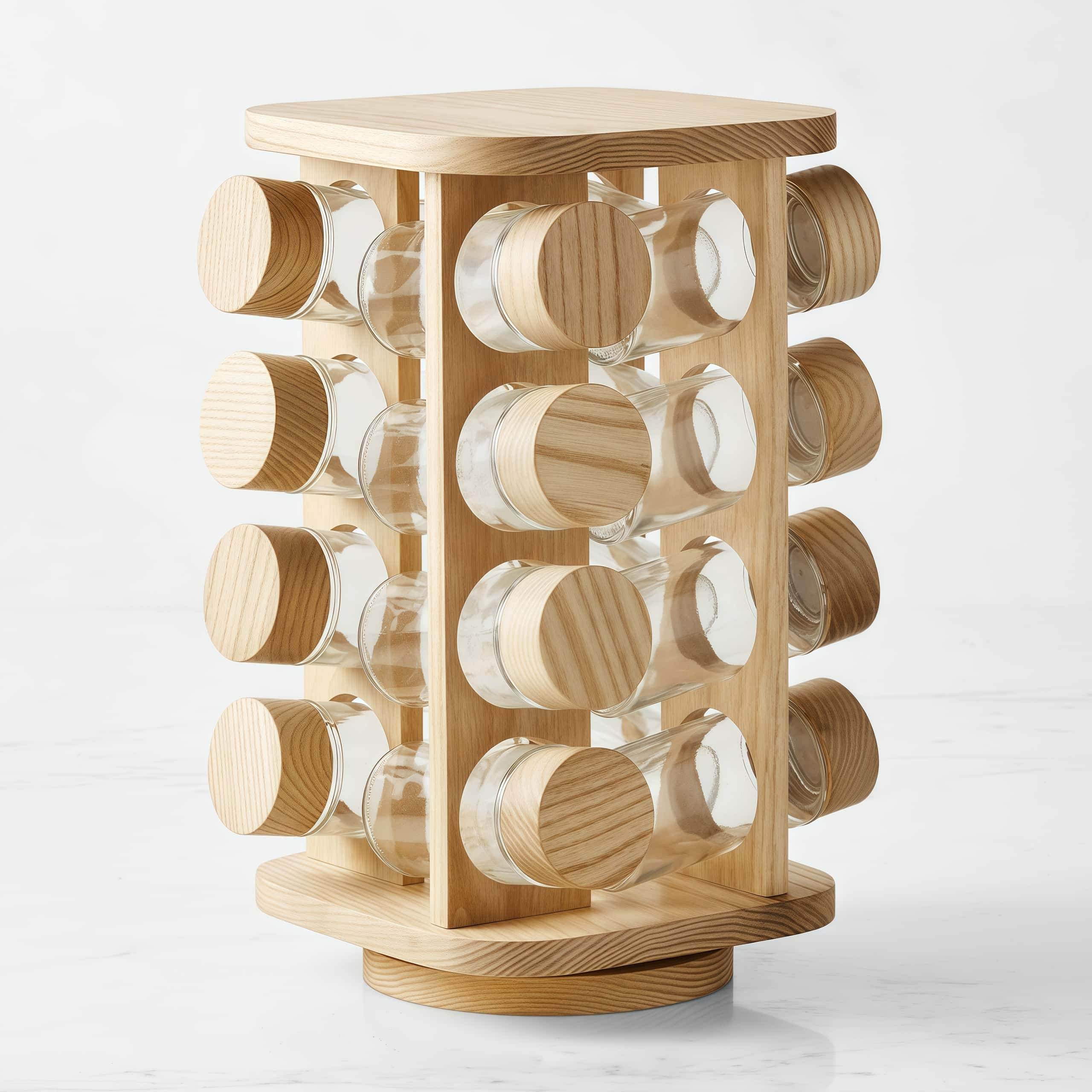 Naawe Kitchen Multi-Layer Bamboo Spice Sorting Format Organizer Display Rack - Naawe