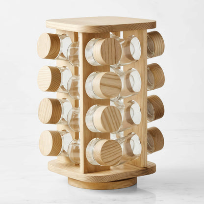 Naawe Kitchen Multi-Layer Bamboo Spice Sorting Format Organizer Display Rack - Naawe
