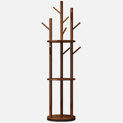 Naawe Bedroom Freestanding Floor-standing Solid Wood Rotatable Coat Rack - Naawe