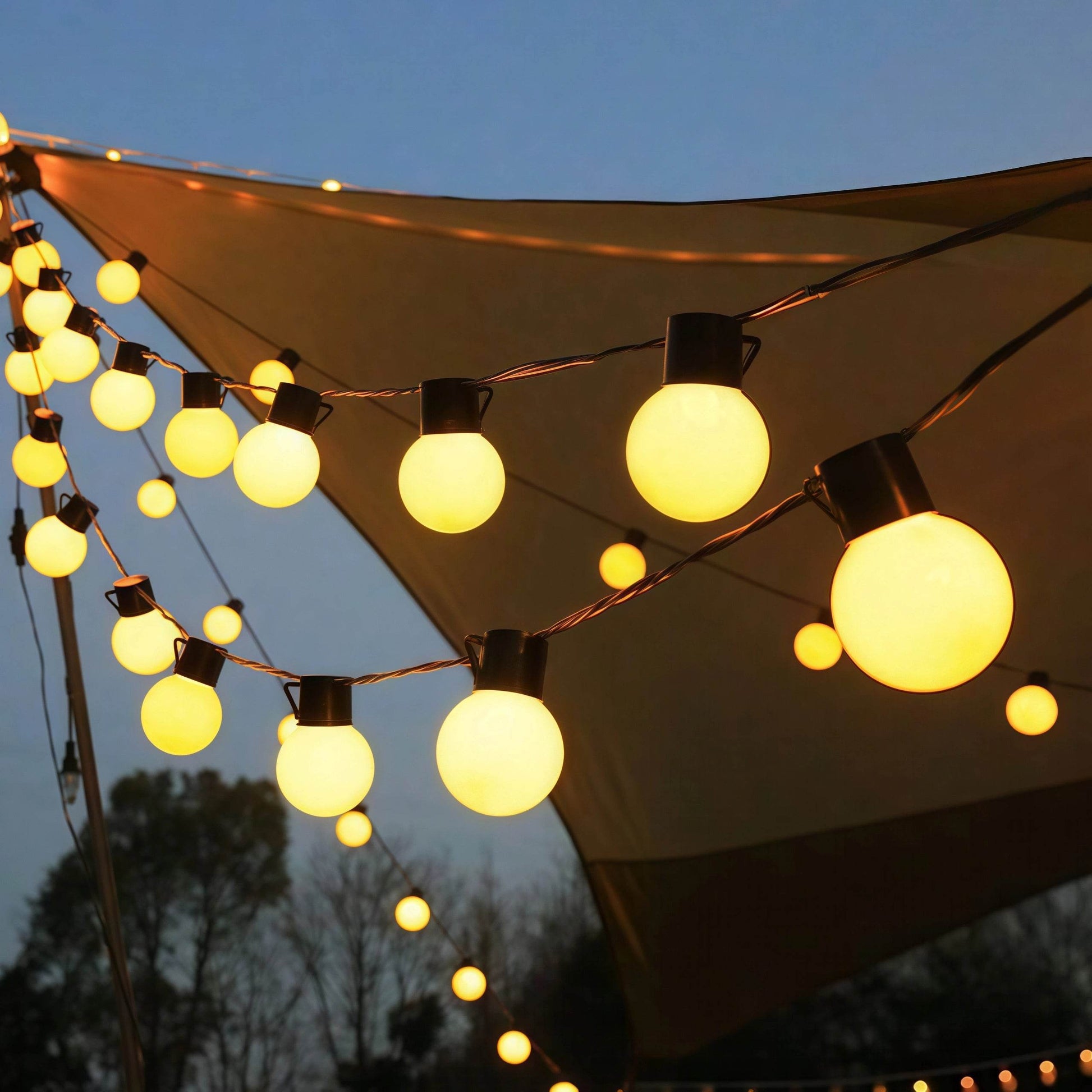 Naawe™ Outdoor Solar LED Bulb String Lights - Naawe