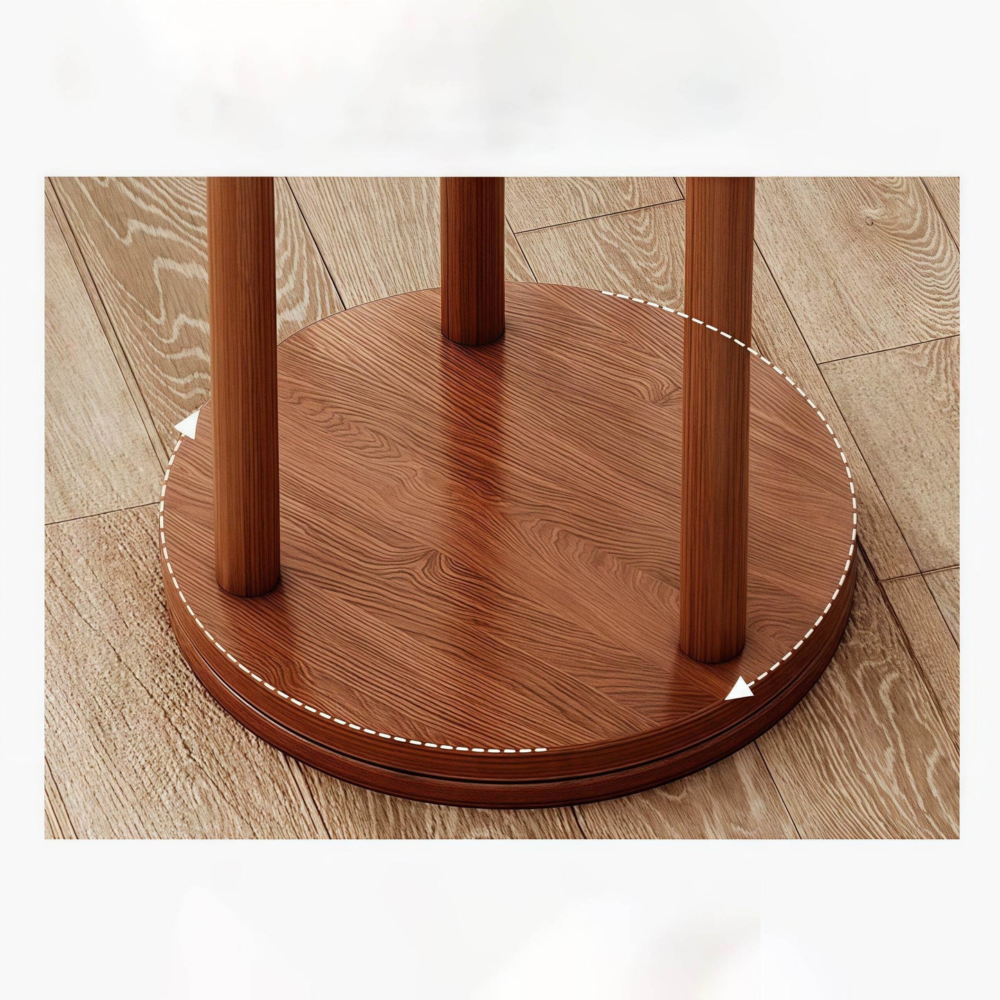 Naawe Bedroom Freestanding Floor-standing Solid Wood Rotatable Coat Rack - Naawe
