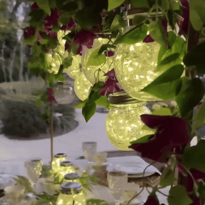 Naawe™ Solar-Powered Crack Glass Lanterns (4 Packs) - Naawe