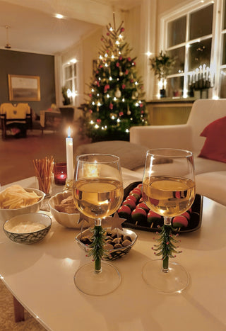 Merry Christmas Wine Flute Set of 2