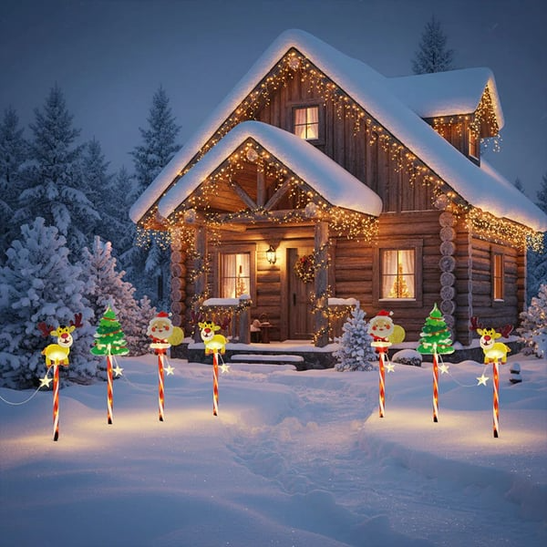 🎄🎁6-Pack of moving Christmas lights