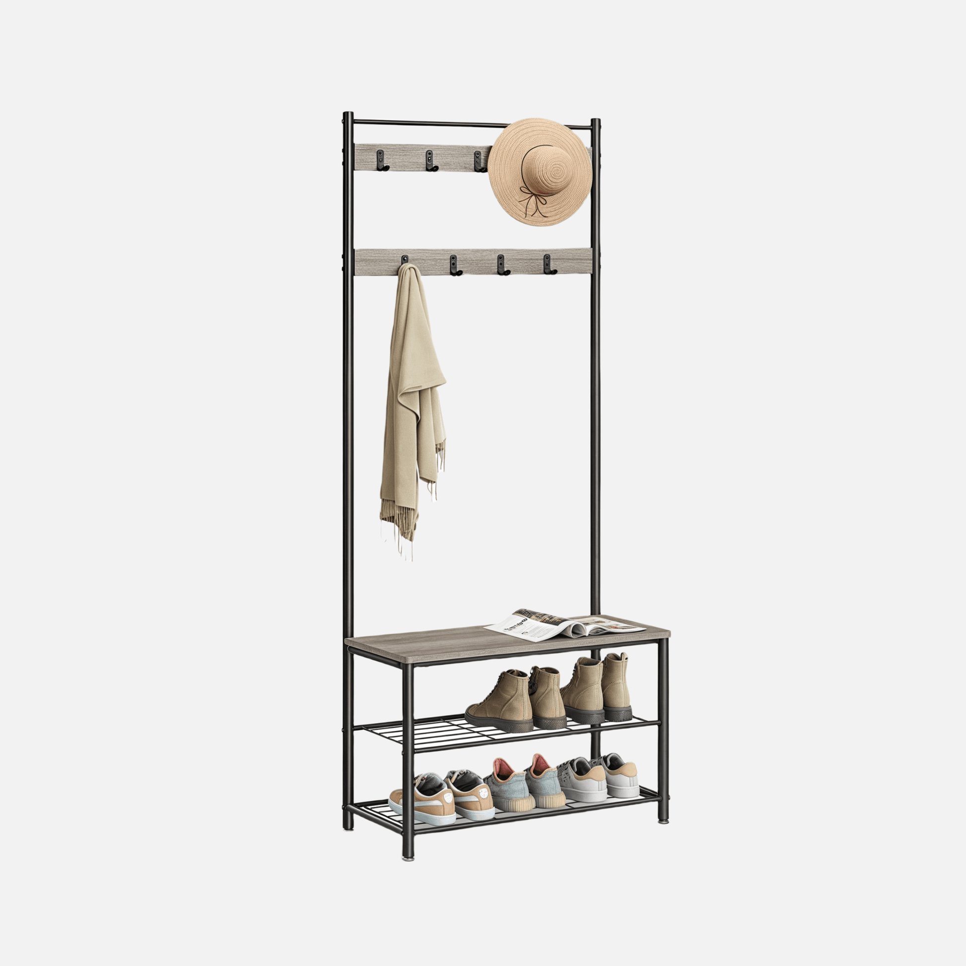 Naawe Household Floor Multifunctional Clothes Rack Shoe Organizer - Naawe