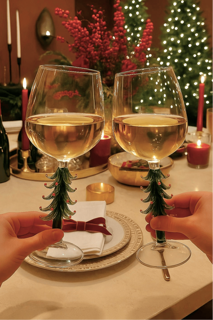 Merry Christmas Wine Flute Set of 2