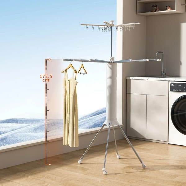 Naawe Double-Tier Four-Legged Foldable and Portable Clothes Drying Rack - Naawe