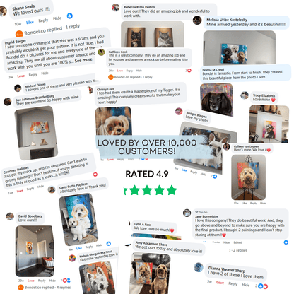 Custom Pet Portrait - Turn Your Beloved Pet Into A Masterpiece