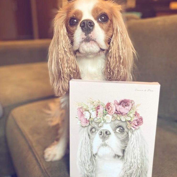 Floral Crown Pet Portrait