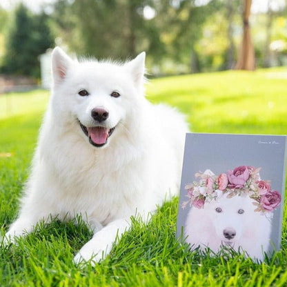 Floral Crown Pet Portrait