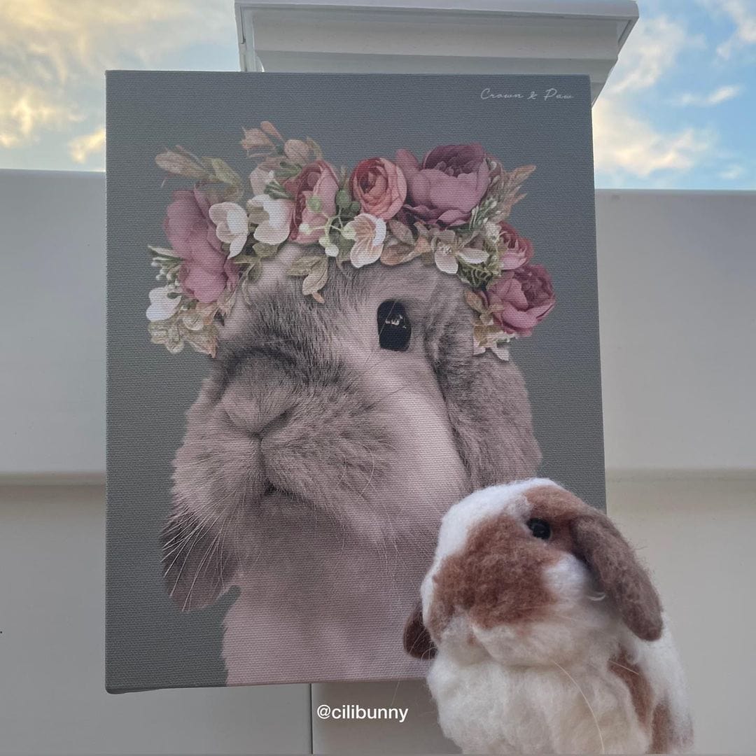 Floral Crown Pet Portrait