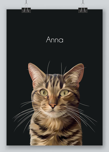 Custom Pet Portrait – Hand-Drawn Memorial & Gift Artwork