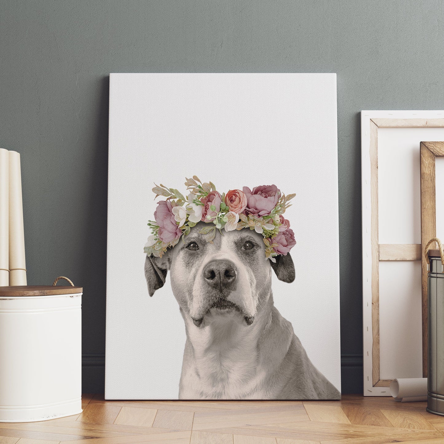 Floral Crown Pet Portrait