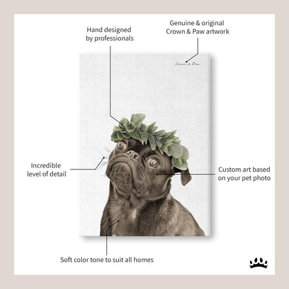 Floral Crown Pet Portrait