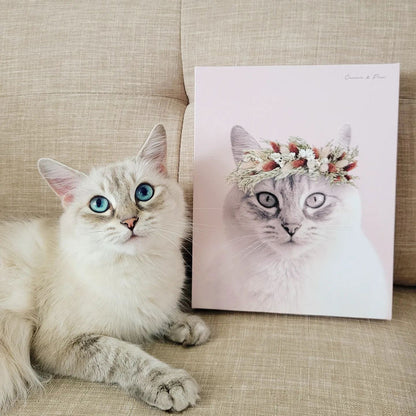 Floral Crown Pet Portrait
