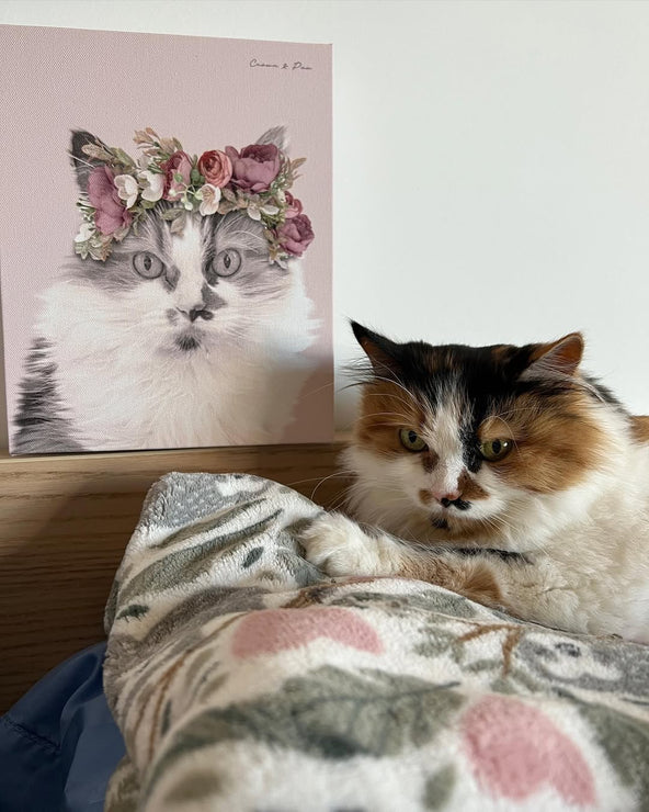 Floral Crown Pet Portrait