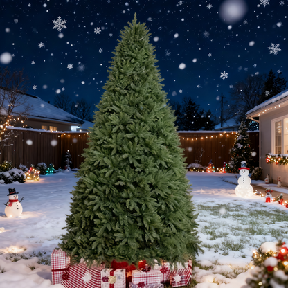 Realistic Green Spruce Artificial Christmas Tree with Stand