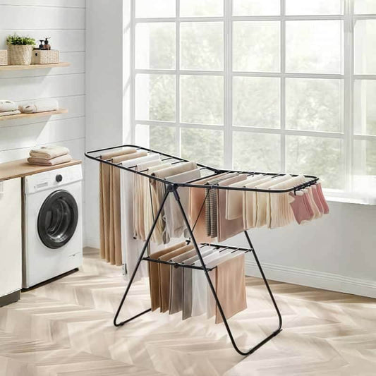 Naawe Installation Free x-Gull Wing Floor Folding Drying Rack - Naawe