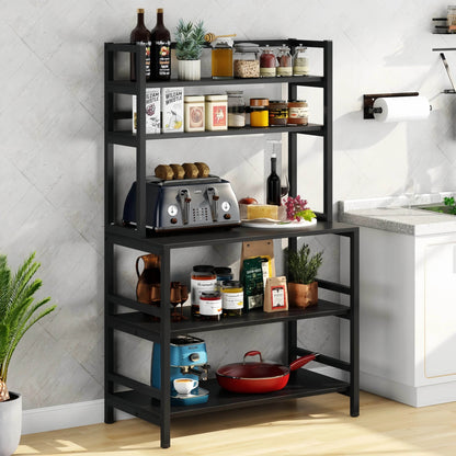 Naawe 5 Tier Kitchen Utility Storage Baking Rack Microwave Rack with Shelves - Naawe