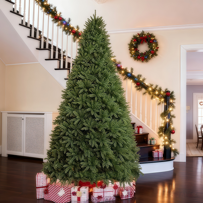 Realistic Green Spruce Artificial Christmas Tree with Stand