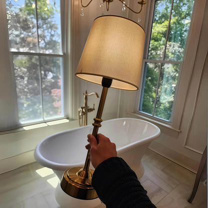 Naawe Designer-Favorite Gold Lamp - Gentle Night Reading Light | Instant Warm/Cool Switch - Naawe